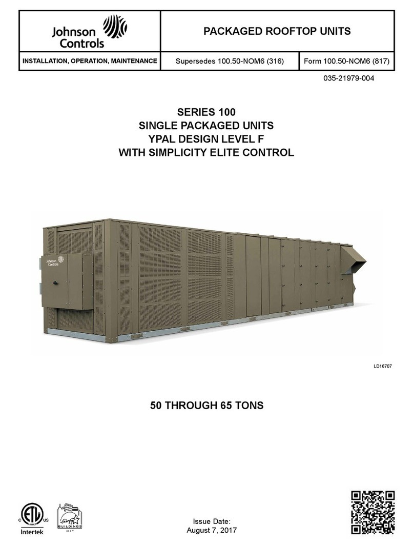 Johnson Controls 100 Series Owner's manual