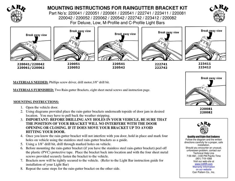 Carr 220041 Mounting instructions
