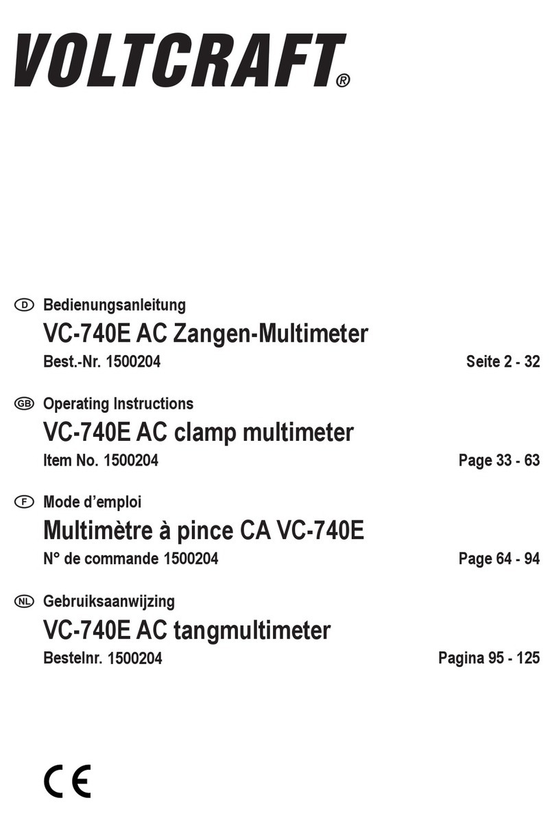 VOLTCRAFT VC-740E operating instructions