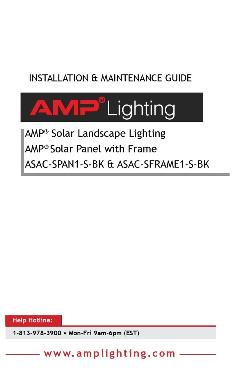AMP Lighting ASAC-SPAN1-S-BK Installation & maintenance guide