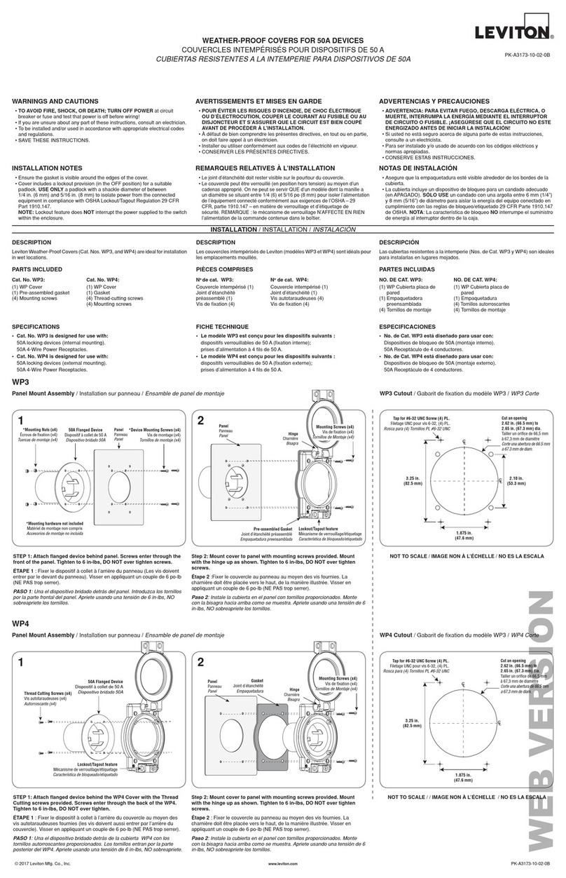 Leviton WP3 manual