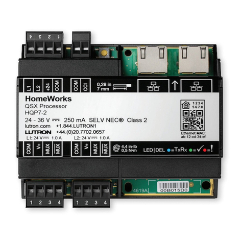 Lutron Electronics Homeworks QSX HQP7‑1 installation instructions