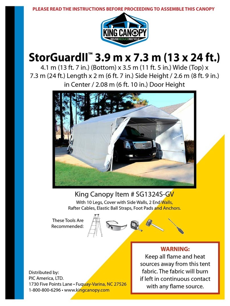KING CANOPY StorGuardII SG1324S-GV User manual