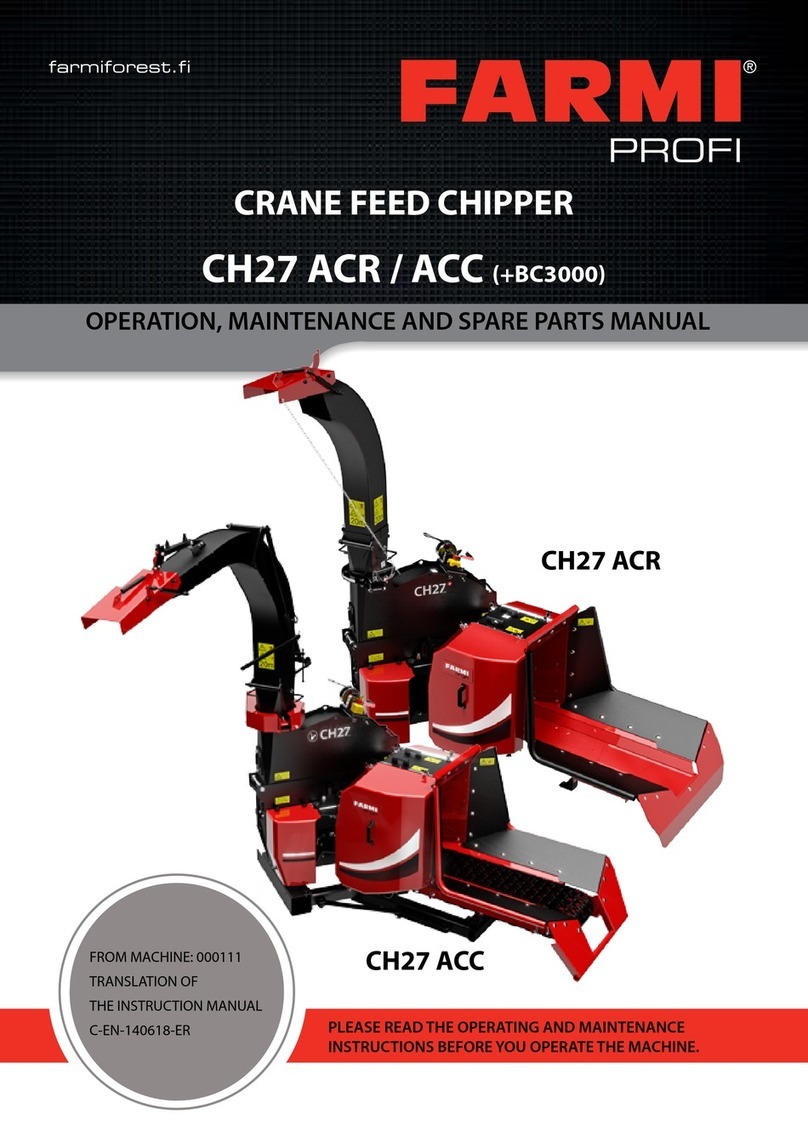 Farmi CH27 ACR OPERATION, MAINTENANCE AND SPARE PARTS MANUAL