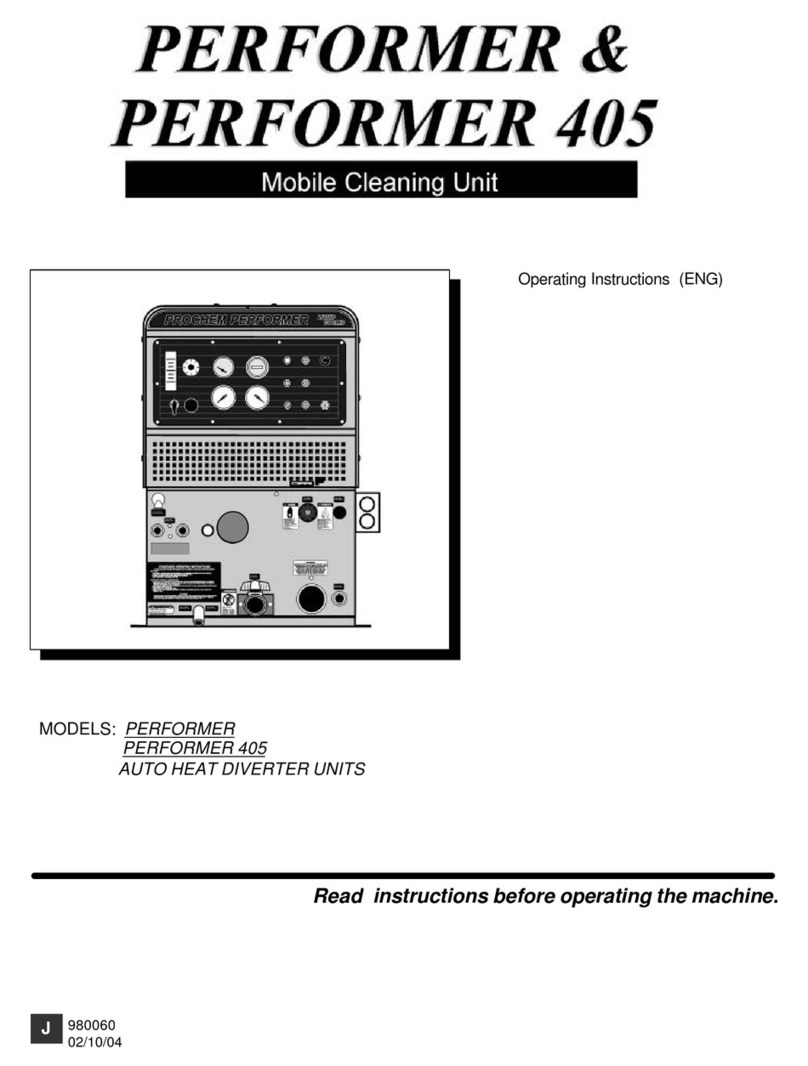 Prochem PERFORMER operating instructions