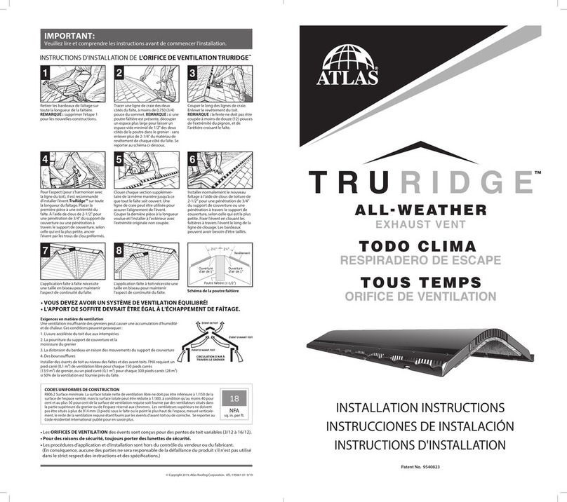 Atlas Trueridge ALL- WEATHER User manual Atlas Trueridge ALL- WEATHER User manual