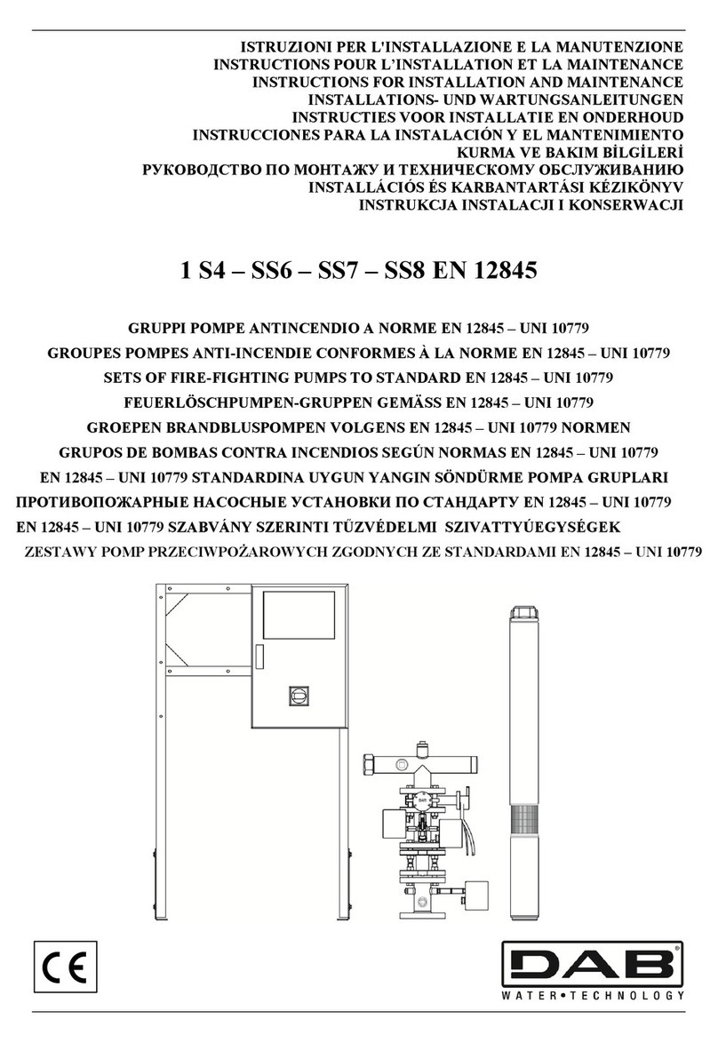 DAB PUMPS S4 Instruction for installation and maintenance