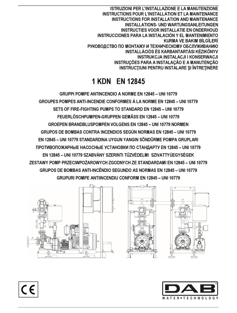 DAB PUMPS 1 KDN Series Instruction for installation and maintenance
