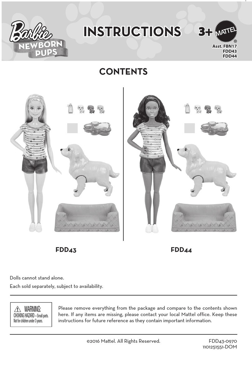 Mattel Barbie NEWBORN PUPS FDD43 instructions
