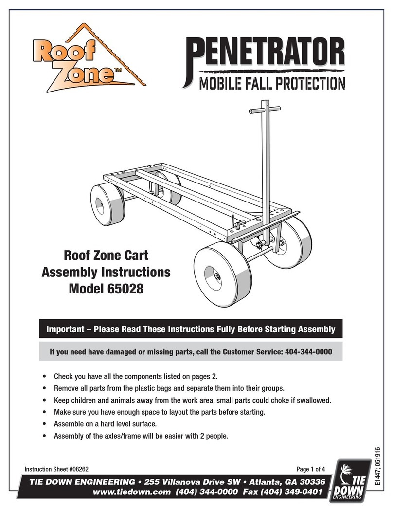 Tie Down Engineering Roof Zone PENETRATOR 65028 Assembly instructions