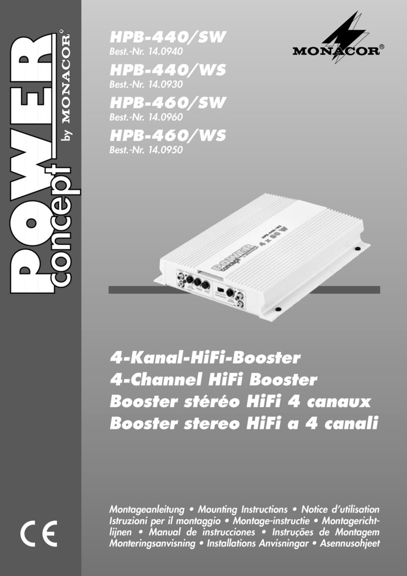 Monacor POWER concept HPB-440/SW User manual