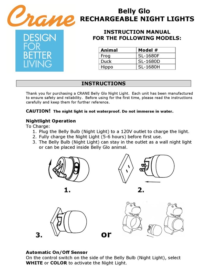 Crane Belly Glo SL-1680F instruction manual