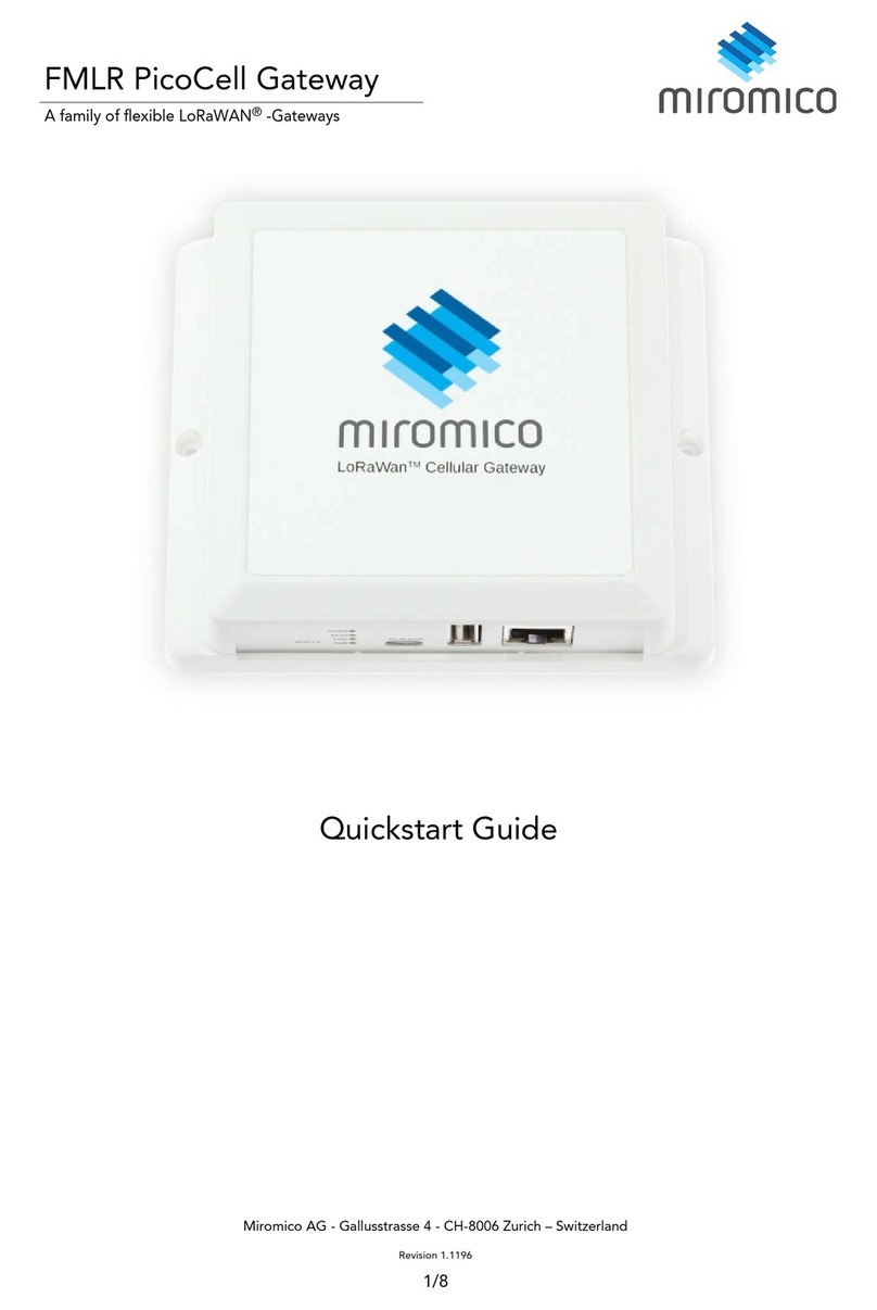 Miromico LoRaWAN FMLR PicoCell quick start guide