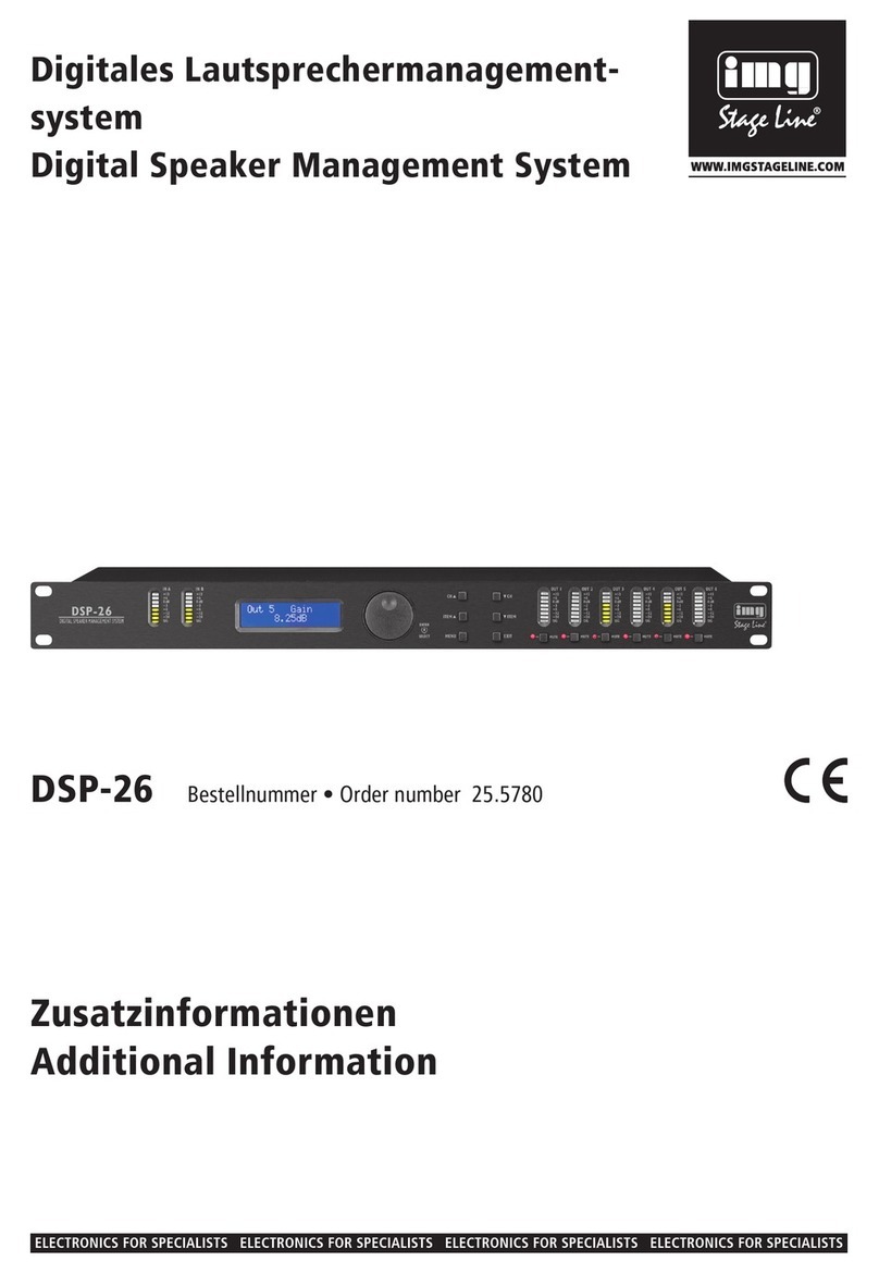 IMG STAGE LINE DSP-26 Installation manual