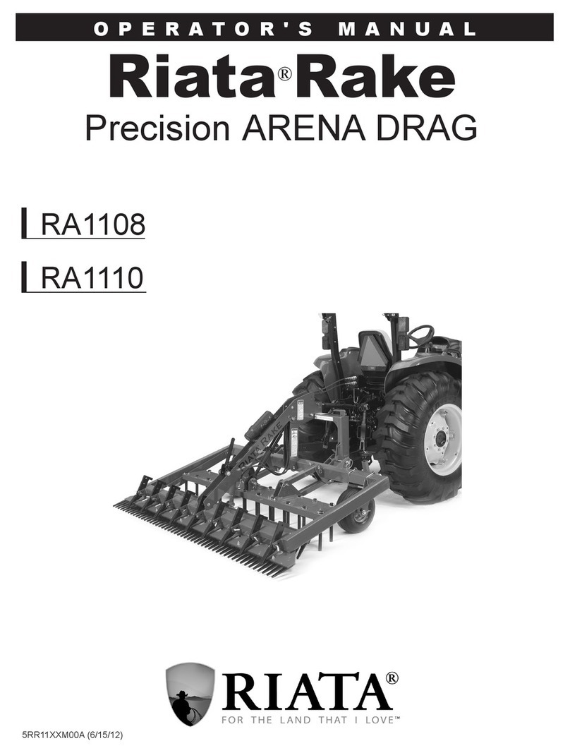 Riata Rake RA1108 Operator's manual