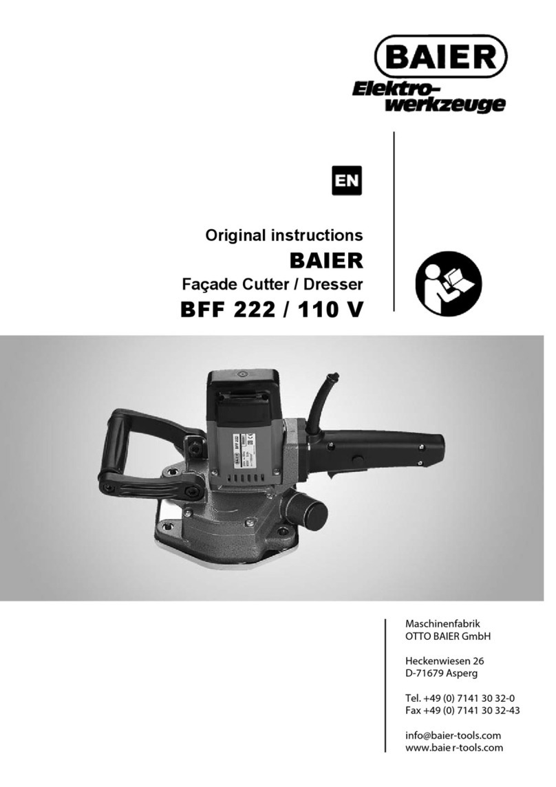 Baier BFF 222 User manual