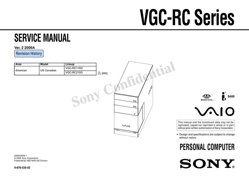 Sony Vaio VGC-RC Series User manual