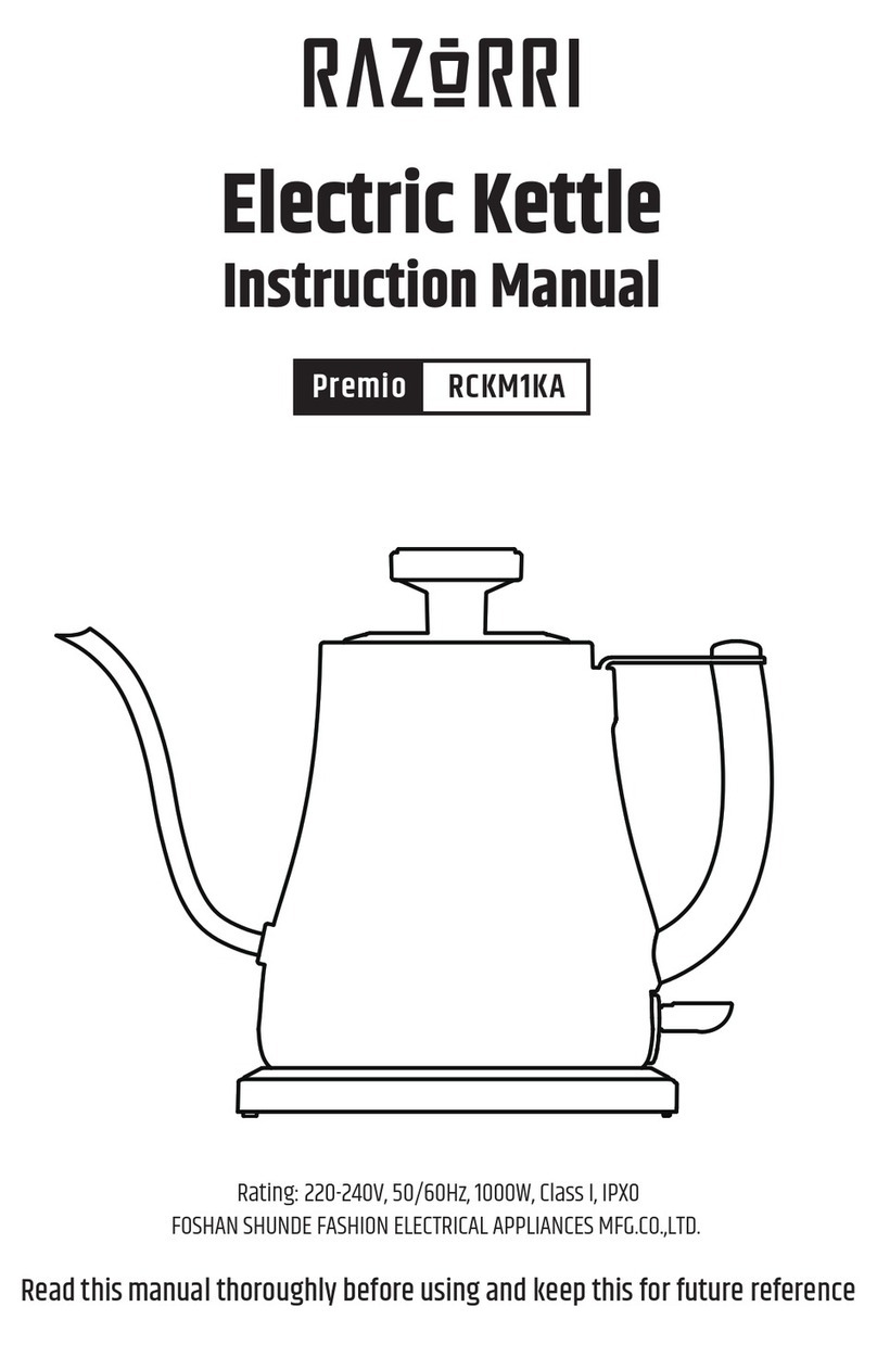 Razorri Premio RCKM1KA instruction manual