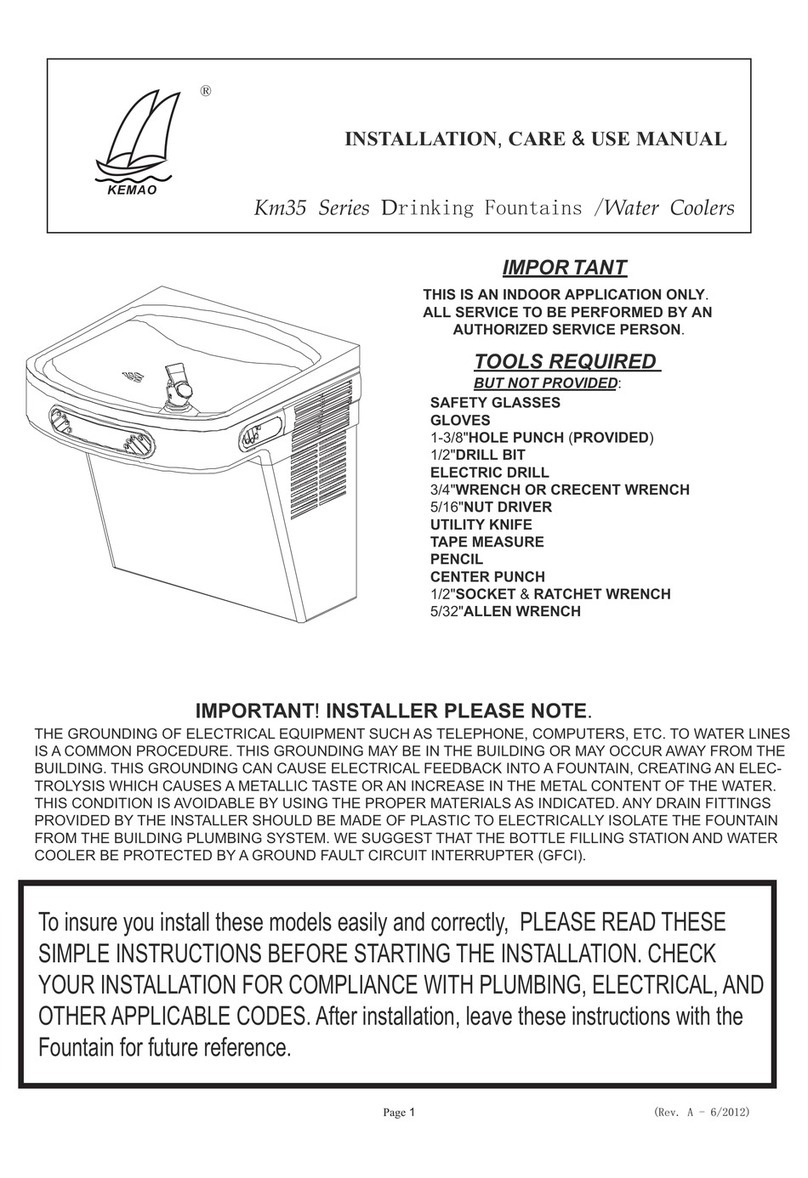 Kemao KM35 Series Installation, care & use manual