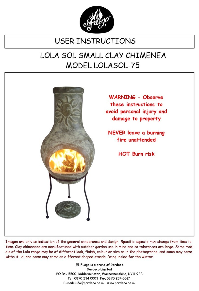 Garde EI Fuego LOLA SOL Series User instructions Garde EI Fuego LOLA SOL Series User instructions