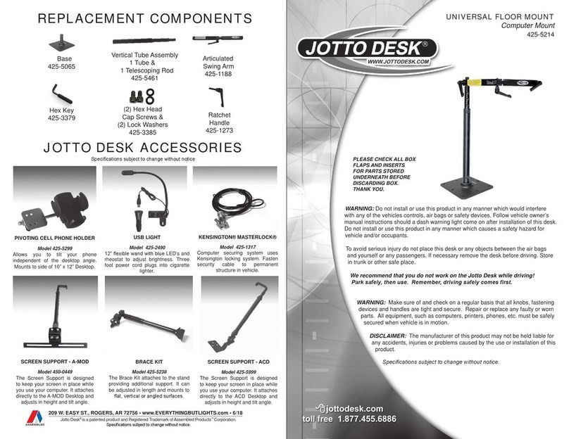 Jotto Desk 425-5214 quick guide