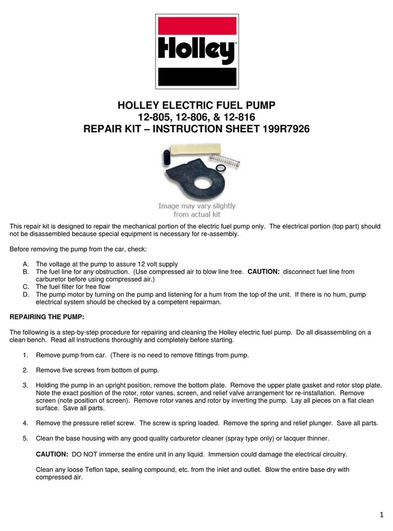 Holley 12-805 instruction sheet