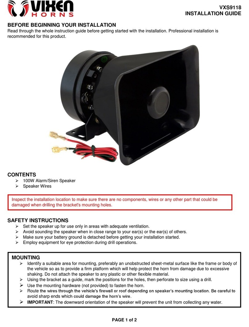 Vixen Horns VXS9118 installation guide