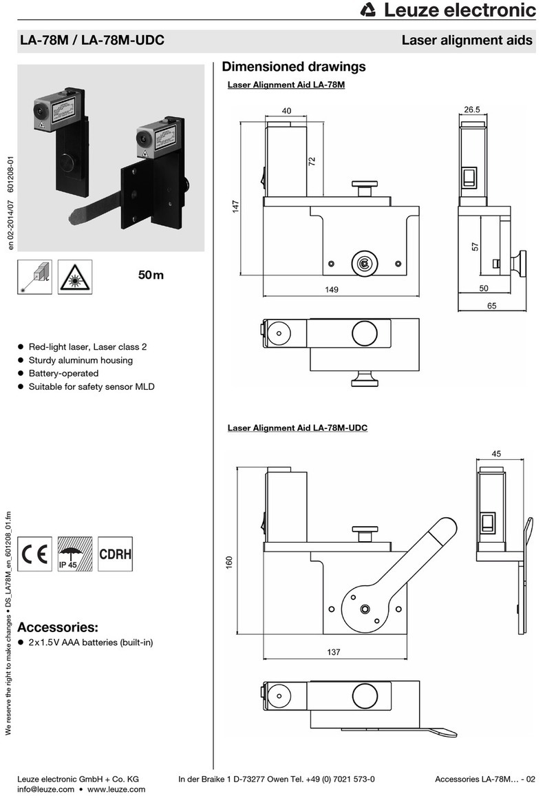 Leuze electronic LA-78M User manual