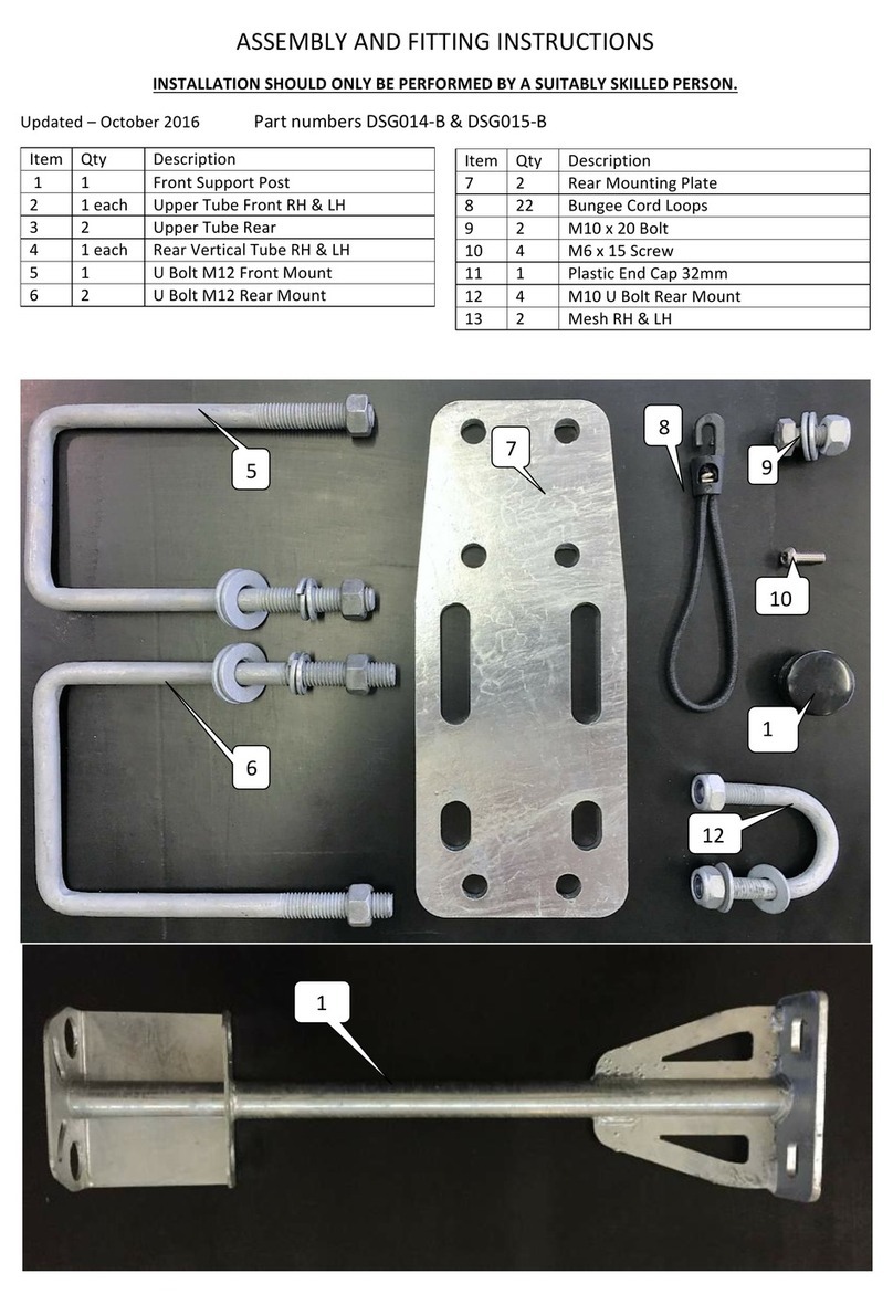 D-Flector DSG014-B Assembly and Fitting Instructions