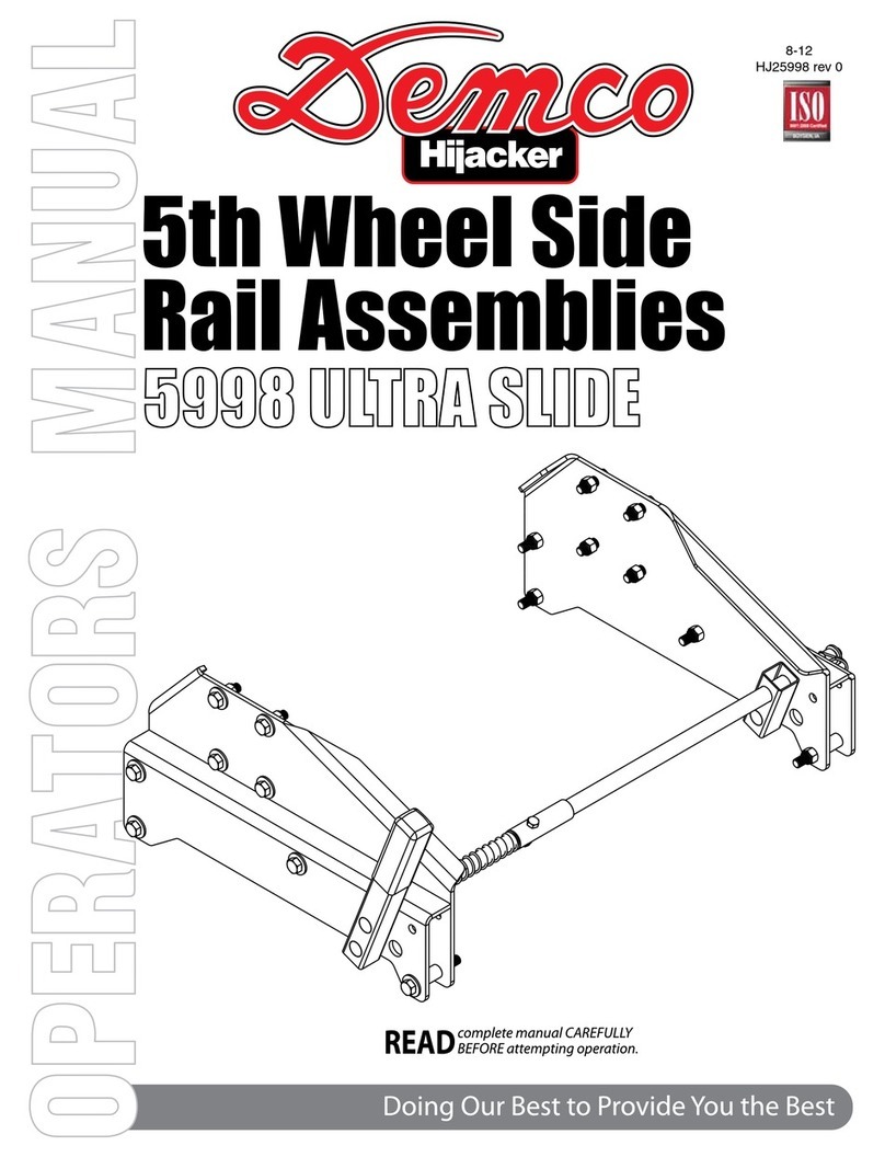 Demco Hijacker 5998 Ultra Slide Operator's manual