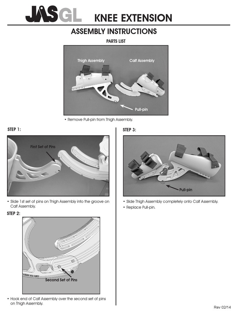 JAS GL Knee Extension Assembly instructions