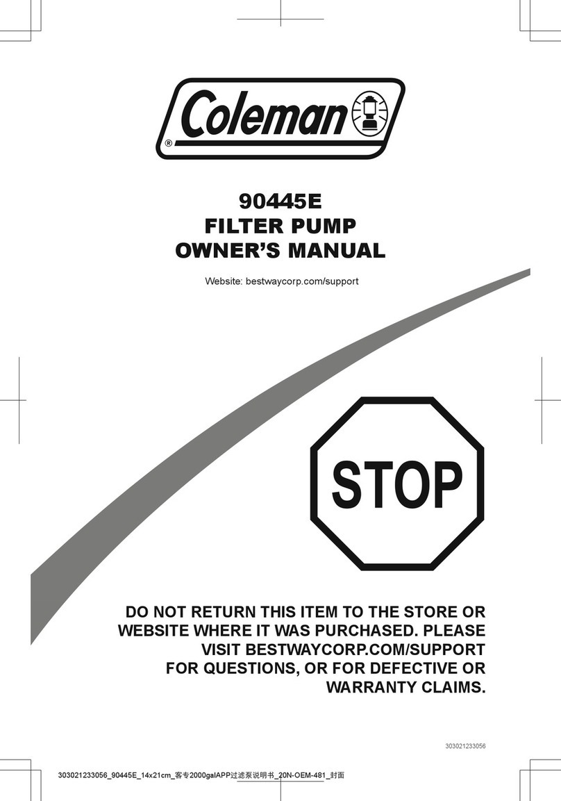 Coleman 90445E User manual