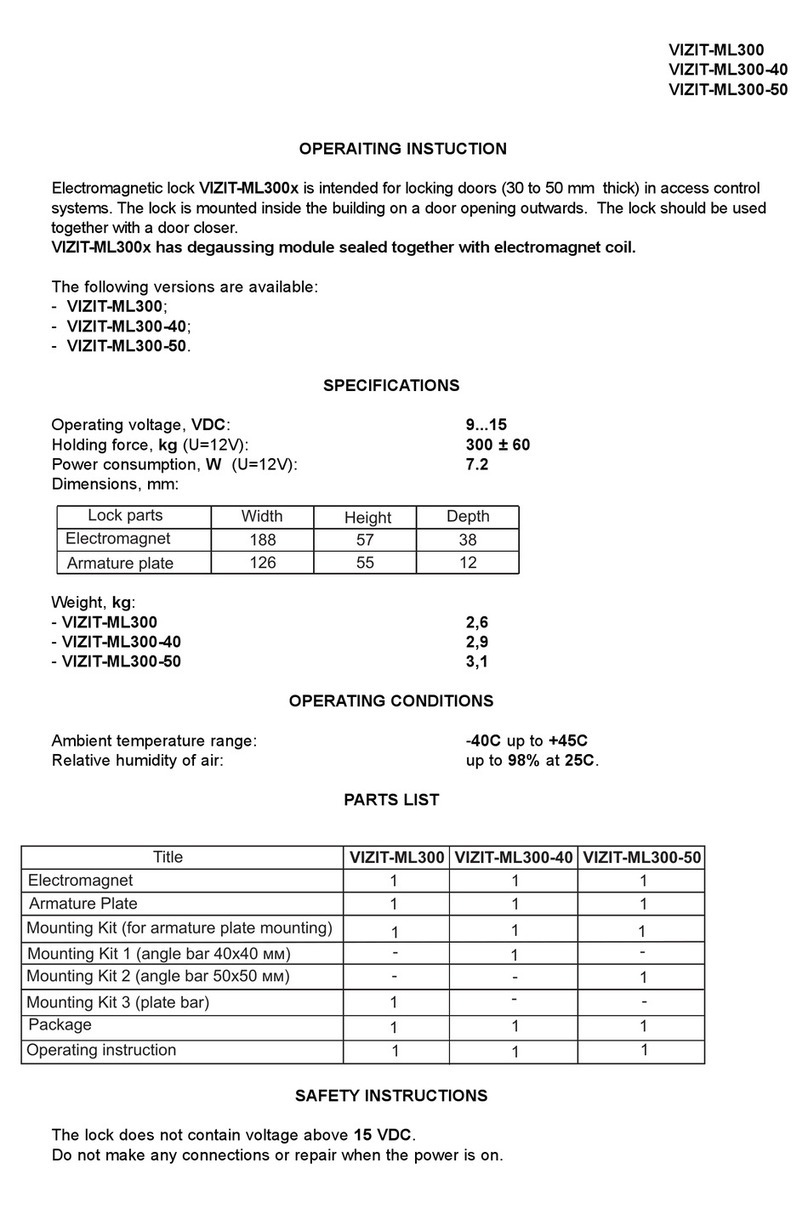 ViziT VIZIT-ML300 Series Operating	 instruction