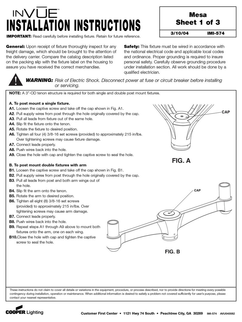 inVue Mesa installation instructions