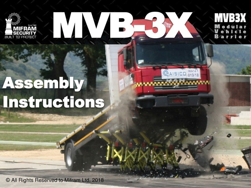 MIFRAM SECURITY MVB-3X Assembly instructions