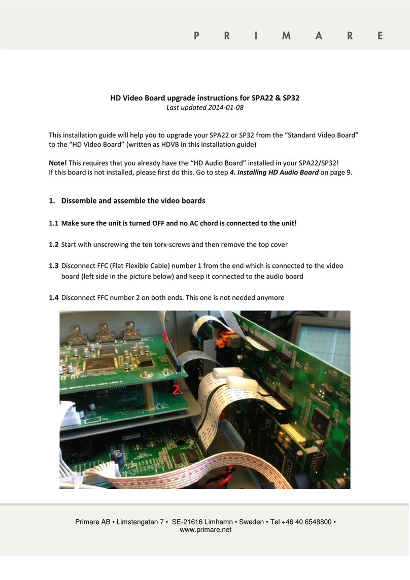 Primare SPA22 Upgrade instructions