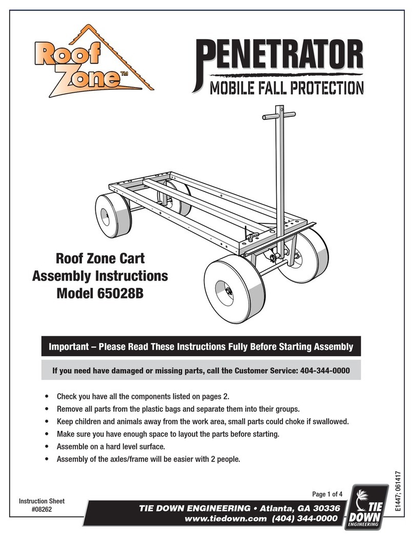 Tie Down Engineering Roof Zone Penetrator Assembly instructions