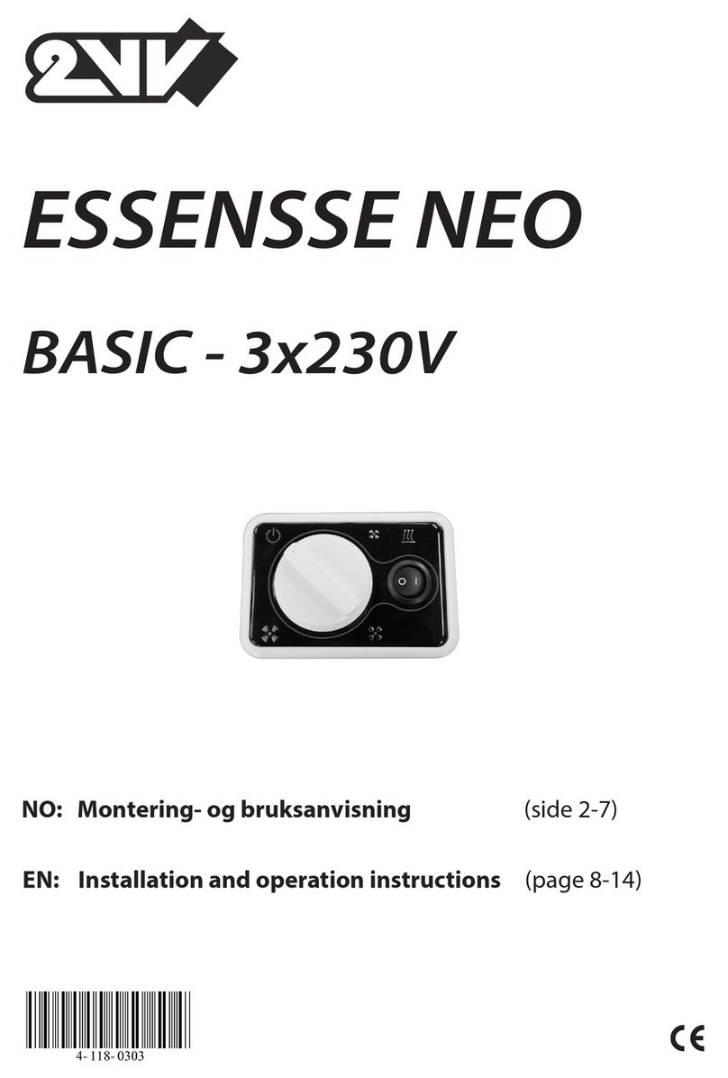2VV ESSENSSE NEO BASIC Installation and operation instructions
