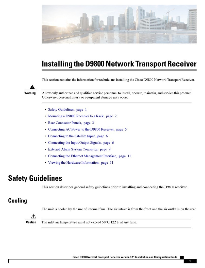Cisco D9800 Instruction Manual