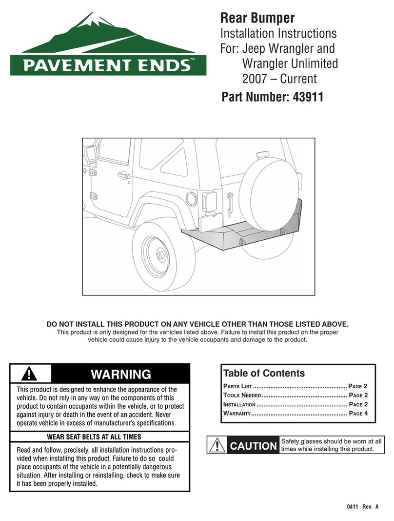Pavement Ends 43911 installation instructions