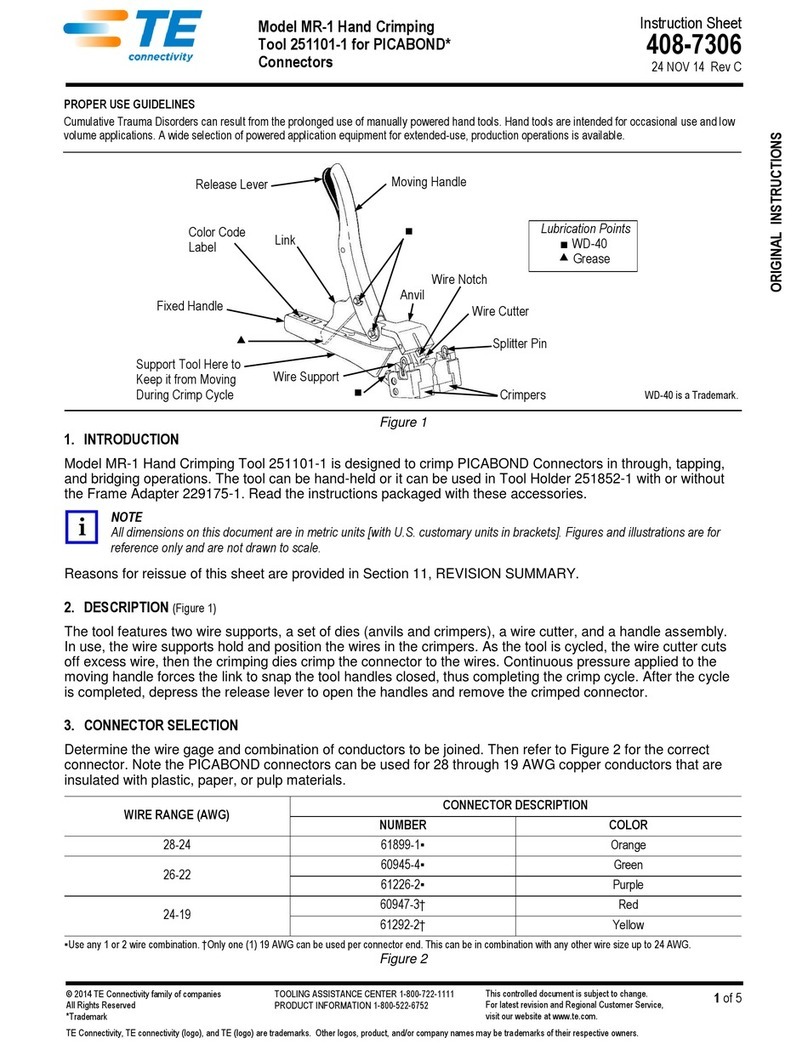 TE Connectivity MR-1 User manual TE Connectivity MR-1 User manual
