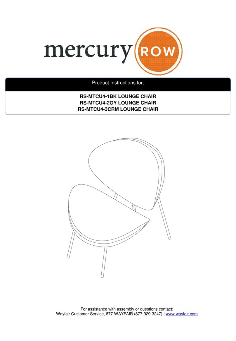 Mercury Row RS-MTCU4-1BK Product instructions