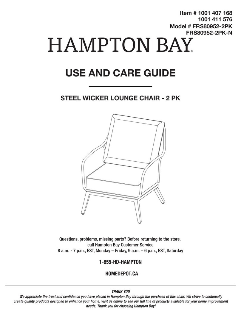 HAMPTON BAY FRS80952-2PK Use and care guide HAMPTON BAY FRS80952-2PK Use and care guide