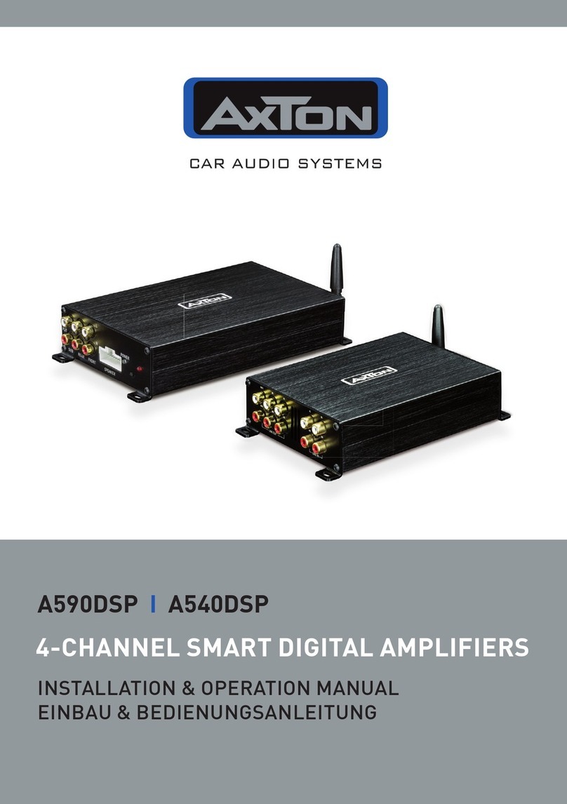 AXTON A590DSP Installation & operation manual