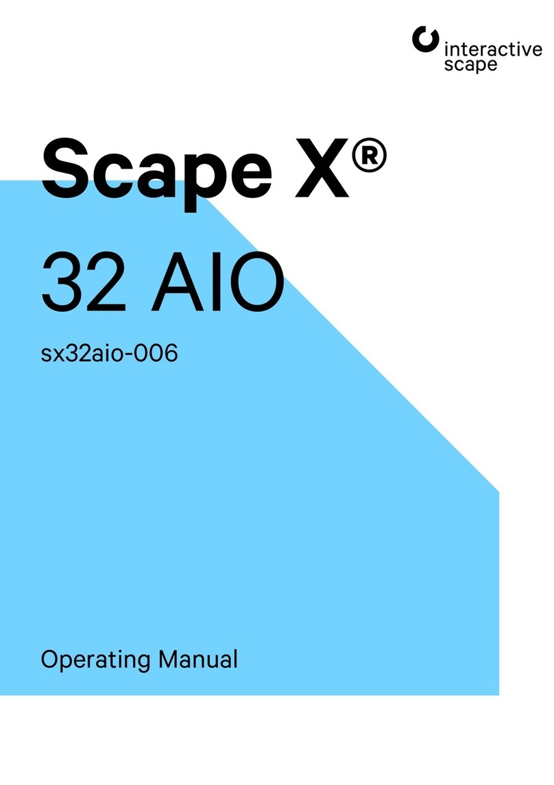 interactive scape Scape X 32 AIO User manual