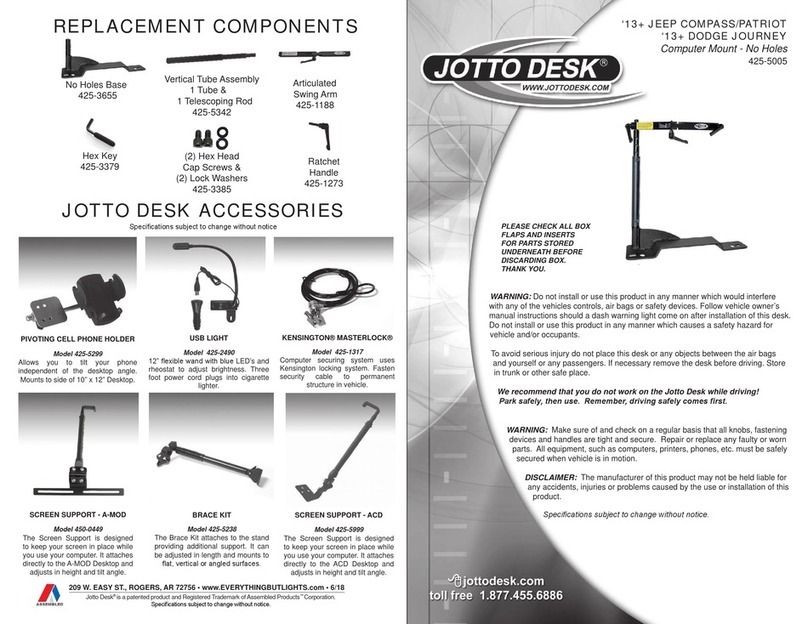 Jotto Desk 425-5005 quick guide