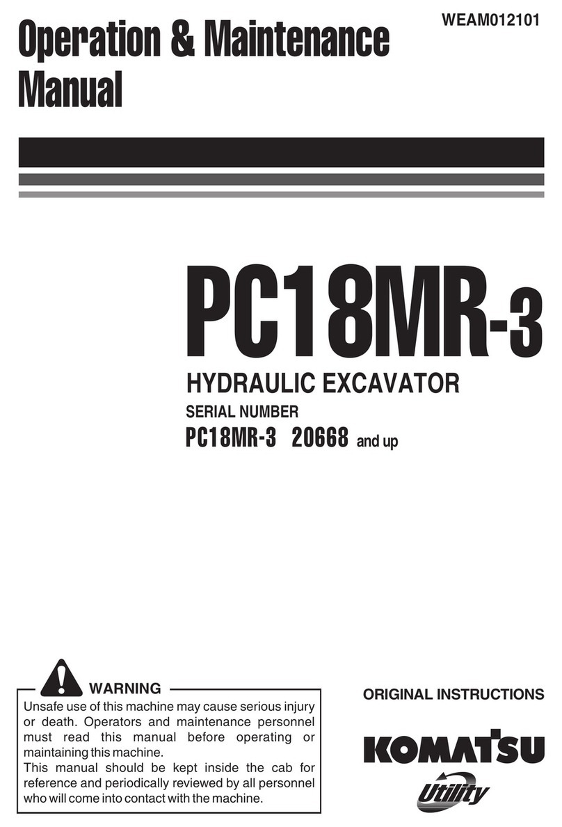 Komatsu PC18MR-3 Operation & maintenance manual