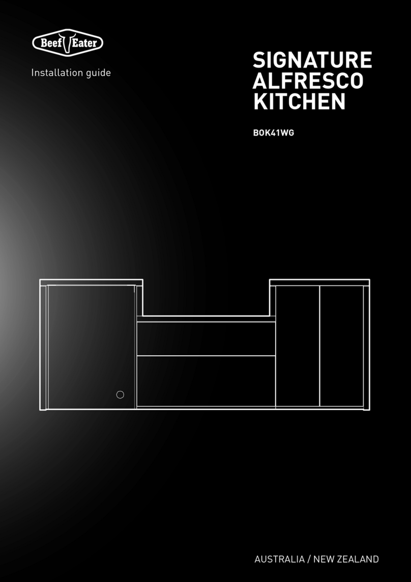 Beef Eater SIGNATURE ALFRESCO KITCHEN BOK40WG installation guide