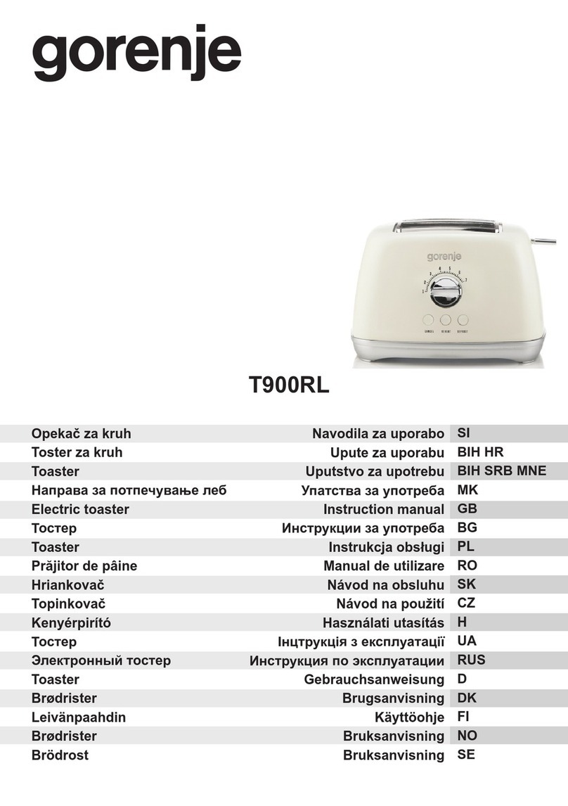 Gorenje T900RL User manual Gorenje T900RL User manual