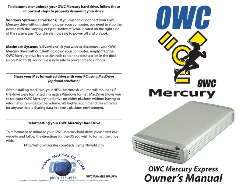 OWC Mercury Express User manual